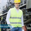 Pack of 6 Safety Vests, 360° Reflective Car Vest, Washable,