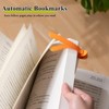 6pcs Silicone Automatic Bookmark, Book Marks for Reading, Cute Unique
