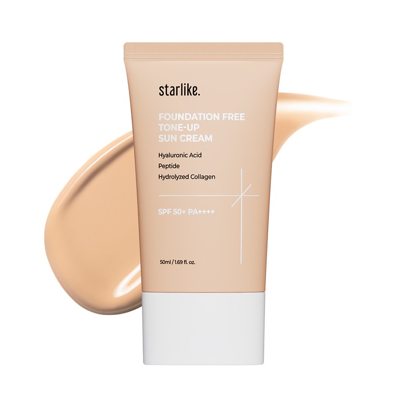 starlike Foundation Free Tone Up Sun Cream 50ml - starlike