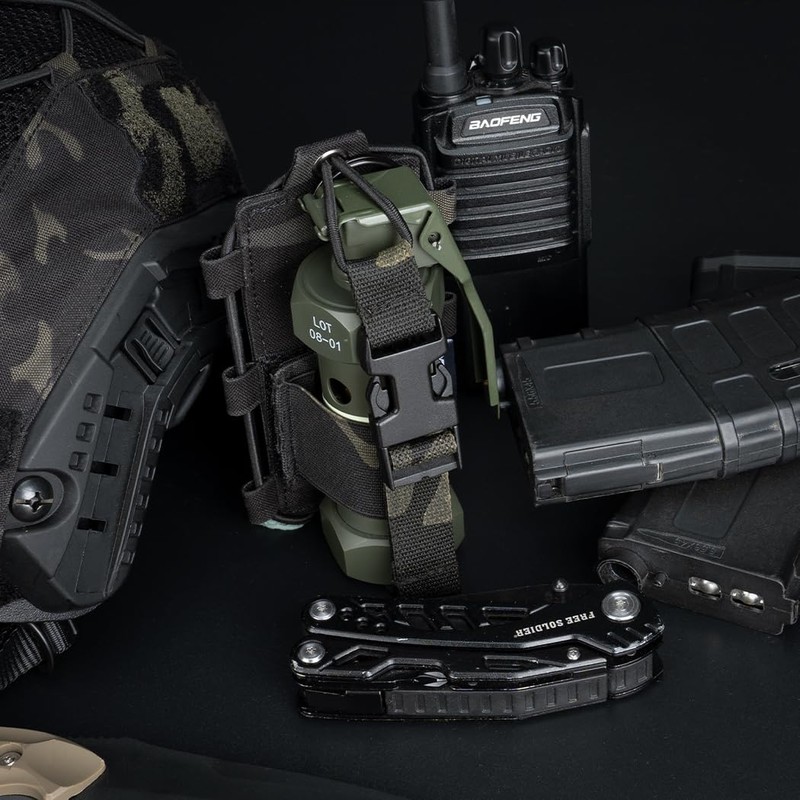 IDOGEAR Tactical Radio Pouch Molle Radio Holster for walkie talkie