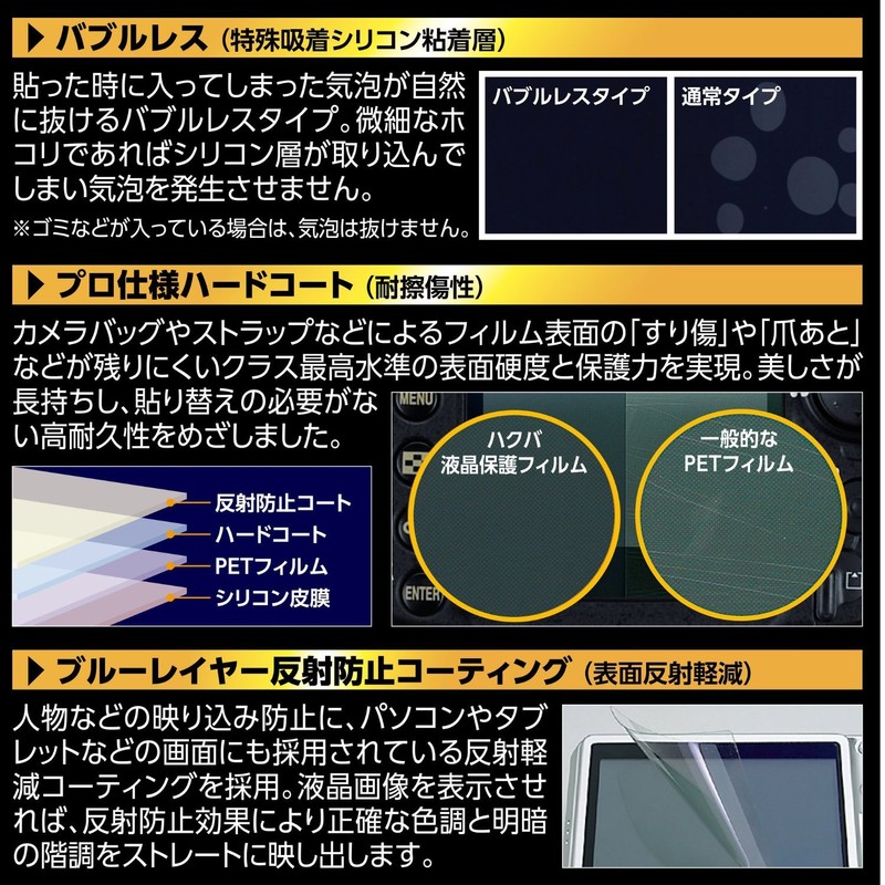 HAKUBA DGF2-CAEM5 Digital Camera LCD Screen Protector MarkII for Canon
