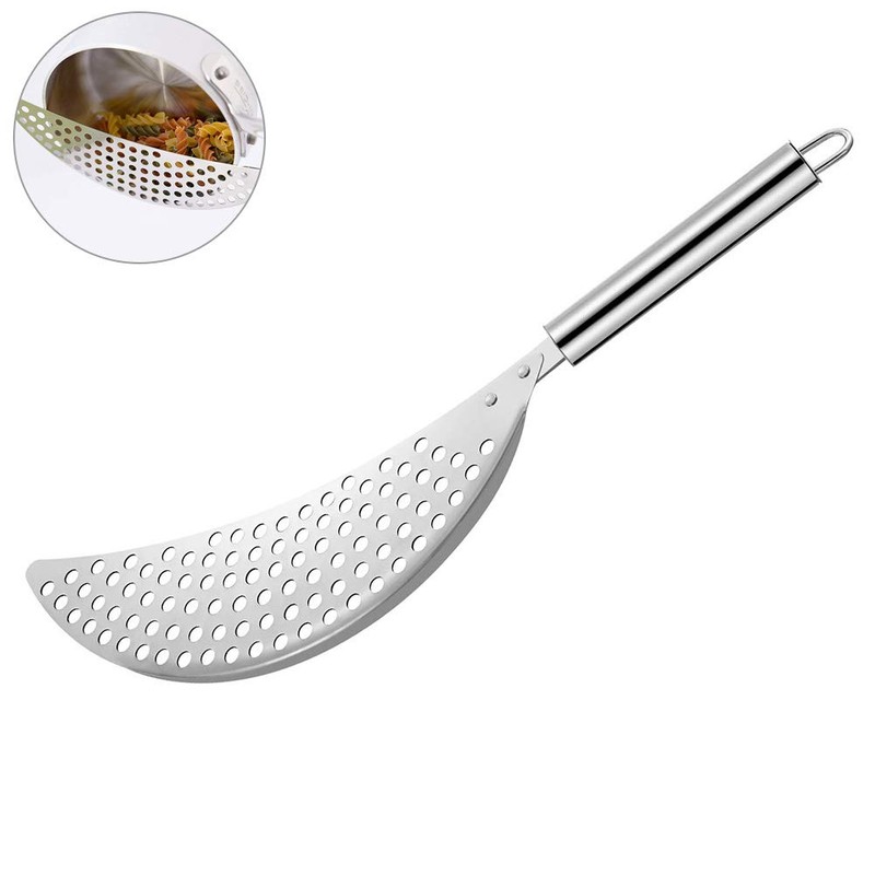 1 Piece Pot Strainer Stainless Steel Moon Pot Strainer, Colander