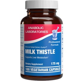 Silymarin Milk Thistle Extract Capsules - Clinical Milk Thistle Liver Supplements for Women & Men with Standardized 80% Silymarin for Liver Cleanse Detox Support - Vegan Made in the USA - 100 Servings