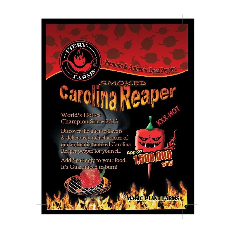 Magic Plant Farms Smoked Carolina Reaper Chili Pepper Mash -