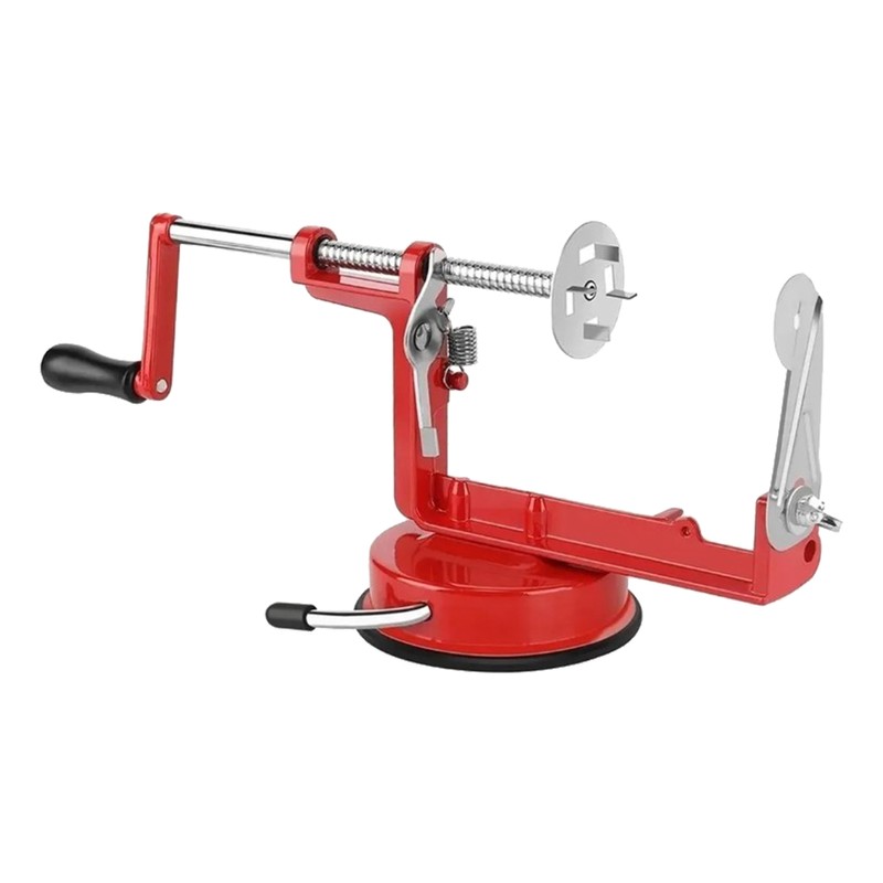 Spiral Potato Cutter Hand Crank Stainless Steel Alloy Rubber Food