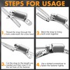 185Pcs 304 Stainless Steel Hose Clamp Kit w/Case & Tools,