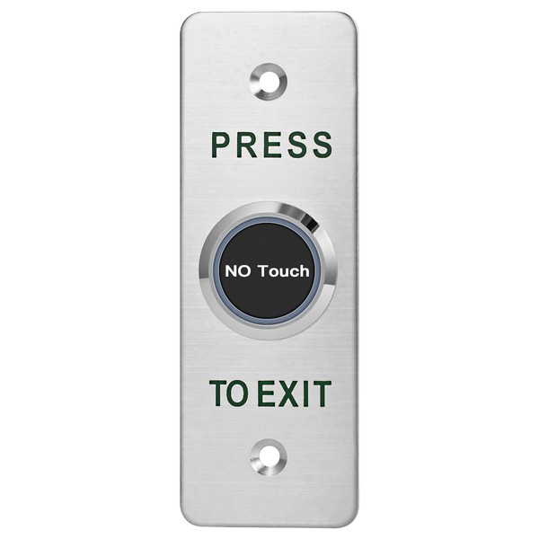 No-Touch Infrared Push to Exit Button with Green LED Indicator,