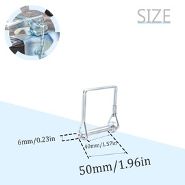 Hocansen 5 Pcs Square Shaft Locking Pin 6x50mm Square Pto Pin Heavy Duty Trailer Pins Lynch Pin Safety Coupler Pin Wire Pins for Farming (6x50mm/FX)