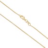 BEADIA Gold-Plated Snake Chains Necklace 45cm 4pcs with Lobster Clasp