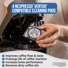 Caffenu Cleaning Pods Compatible with Nespresso Vertuo. 4 Cleaner Capsules.