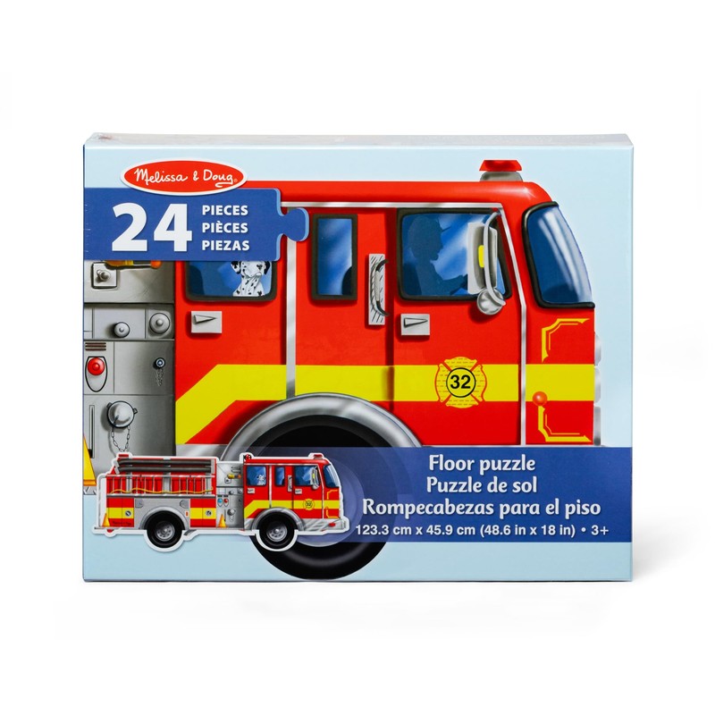 Melissa & Doug Fire Truck Jumbo Jigsaw Floor Puzzle (24