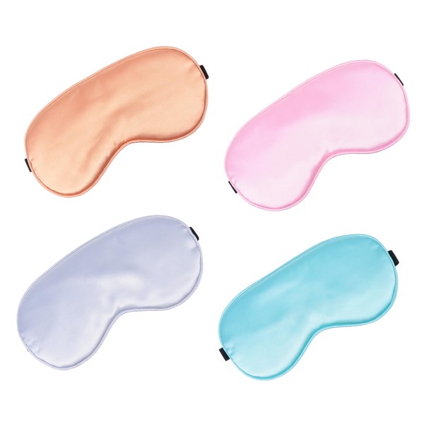 COLLBATH Nap Blindfold Sleep Mask 4pcs Set Soft Material Perfect