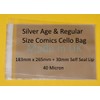 celloexpress Silver Age & Regular Sized Comic Cellophane Display Bags