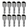 sourcing map 10pcs Hex Nut Driver Drill Bit 3/8" 6-Point