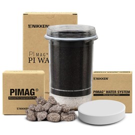 Nikken - Paquete de repuesto de agua PiMag Pi - Filtro de agua con minerales como el calcio y accin purificadora - Altura 4,60 cm, Dimetro 9,20 cm    