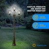 KastLite 6" Clear Acrylic Lamp Post Globe | Smooth Textured