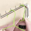 Da Jia Stainless Steel 12.6inch Wall-Mounted Brushed Rotating Clothes Hanger