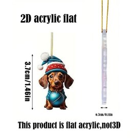 AYNKH 2024 Christmas Holiday Advent Calendar, Funny Animal Advent Calendar, 2D Ornament Advent Calendar, 2024 Pet Christmas Collectible Funny Set, Christmas Decoration for Bedroom, Living Room (Dog)