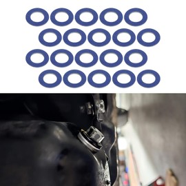 Tecledsn 20PCS Oil Drain Plug Gaskets, Engine Oil Washer, 90430-12031 Oil Pan Drain Plug Gasket, Aluminum M12 Crush Washer Oil Drain Plug Compatible with Toyota Lexus Scion