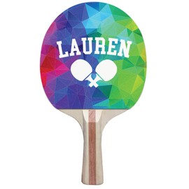 Infusion Custom Colorful Design Ping Pong Paddle, Premium 5 Ply Direct Imprint Personalization on Table Tennis Racket