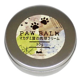 Macadamiya Paw Cream 1.1 oz (30 g) (Contains Argan Oil), Made With Only Natural Oils and Beeswax, For Dogs and Cats