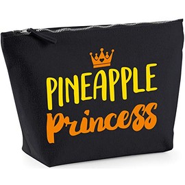 Hippowarehouse Pineapple princess printed make up cosmetic wash bag 18x19x9cm
