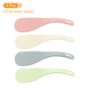 sourcing map 4pcs Plastic Rice Paddle Non-Stick Rice Spoon Stand-up