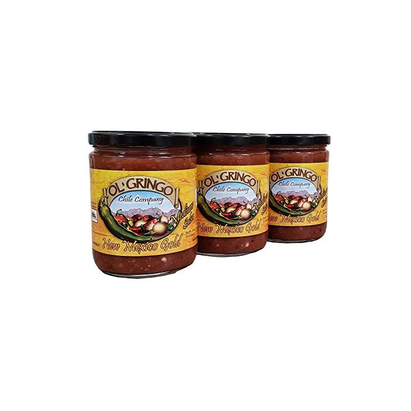 New Mexico Gold Salsa - MEDIUM (Three, 16-ounce jars)