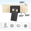 4 Pcs Outdoor 4"x4" Compound Angle Brackets,Deer Stand Brackets for
