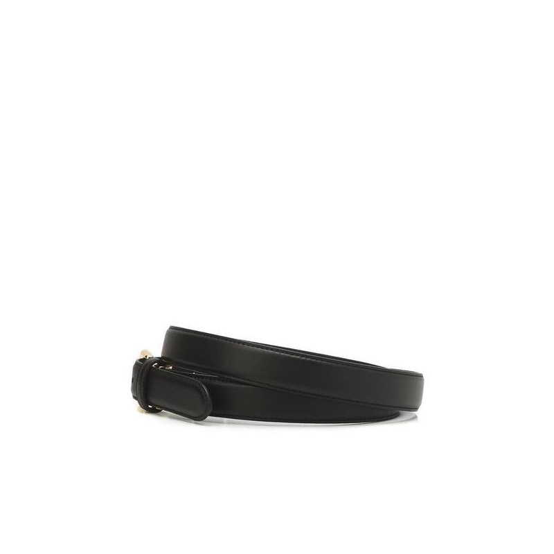 Hazzys (대구신세계)HAZZYS 블랙 가죽 금장버클 슬림 벨트 HJBE5E405BK (Daegu Shinsegae)