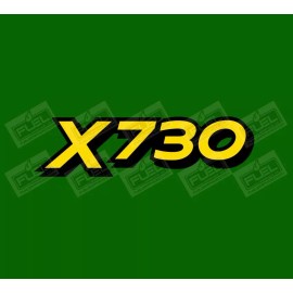 Aftermarket X730 Lawn Tractor Lawnmower Premium Vinyl Decal 2-Pack - 6" wide x 1.625" tall