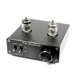 FX-AUDIO- TUBE-01J Vacuum Tube Preamp (Line Amplifier) NFJ Original Model (Black)