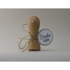 Wooden Stamp with the Text Danke Schön 30 mm Diameter