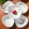 Japanese Dipping Sauce Bowls Set of 5, White Ceramic Sushi