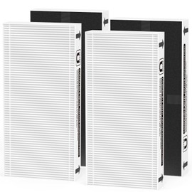 SAKEGDY 4 Pack HRF201BC HEPA-Type Replacement Filter U, Compatible with Honeywell Air Purifier HHT270C, HHT290C and Febreze FRF102B, FHT170, FHT180, FHT190