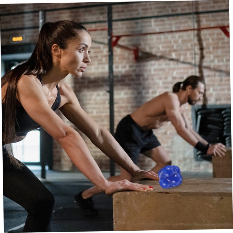 SHOWERORO Workout Ball Large Hexagonal Reaction Ball Agile Training Equipment