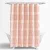 Lush Decor Nova Ruffle Shower Curtain, 72" x 72", Blush