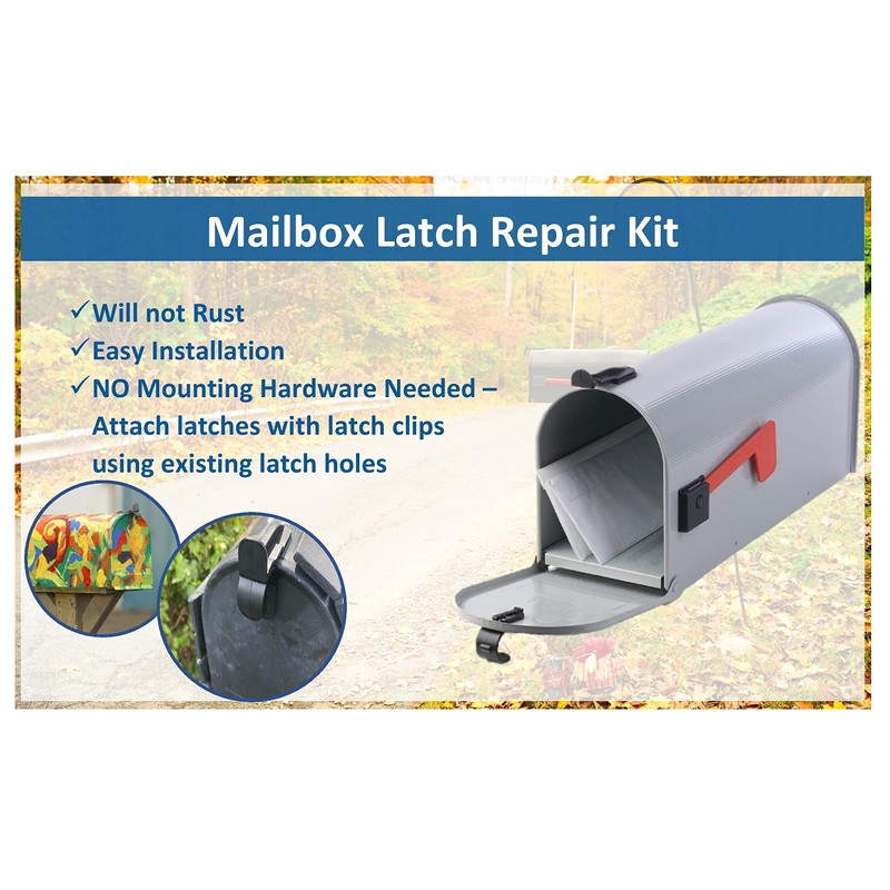 New Mailbox Plastic Latch Set Repair Kit for Solar Group