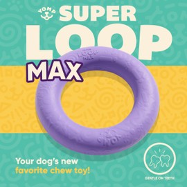 Yomp SuperLoop Max Dog Chew Ring – Durable, Dishwasher Safe, for Active Play, Tug, Fetch & Chew