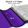 Staples 3-inch 3-Ring Better Binder, Purple, 2/Pack (ST55896-CCVS)