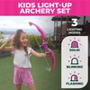 Toysery Kids Bow and Arrow Set with LED Flash Light,