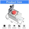 aikoolwer Waterproof Emergency Stop Push Button Switch with Protective Cover