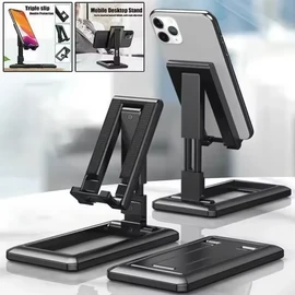 Adjustable Foldable Phone Stand for Desk - Portable Universal Smartphone Holder