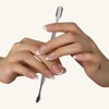 Cuticle Pusher Professional Stainless Steel - Double-Sided Cuticle Tool for