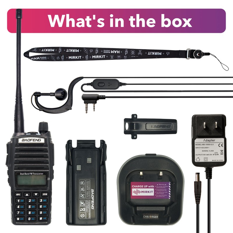 Mirkit Radio Baofeng UV-82 MK3 5 Watt 2800 mAh Li-ion