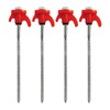 Tent Stakes, Camping Lawn Stakes, Screw Thread Canopy Stakes, 7.9
