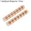 QUARKZMAN Pack of 2 Wooden Clay Roller 4 Inch Grass