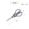 Takeda Corporation RH-20 Kitchen Scissors, Removable, Gray, 7.9 x 3.1