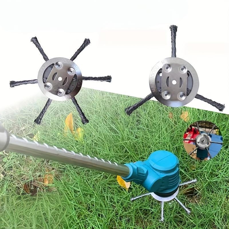 6in Steel Wire Grass Trimmer Head Replacement, Trimmer Blade for