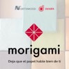 Morigami, Cocktailserviette aus Papier, 1/4-Falz, Spitze, 150 Servietten, Weiß